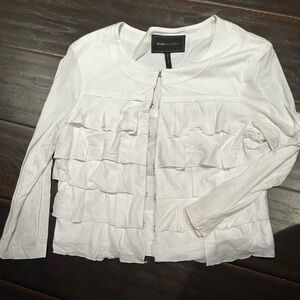 Bcbg cardigan with ruffles